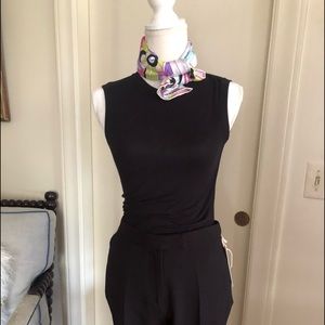 Sleeveless cotton jersey